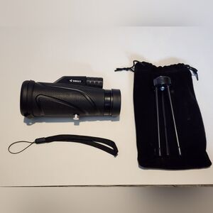 New QMEET 12x42 Zoom Monocular Telescope with‎ Smartphone Holder & Tripod